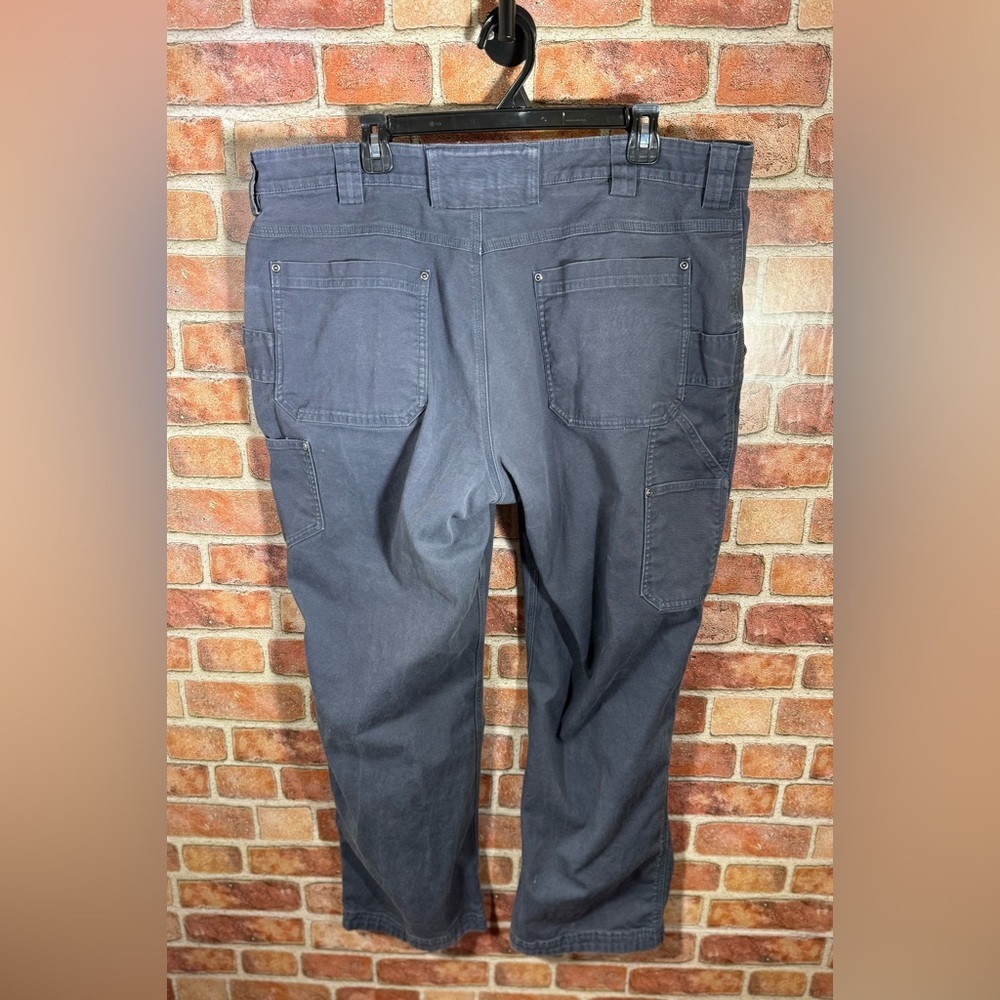 Duluth Men’s Fire Hose Carpenter rugged durable work Pants size 42x32 Navy - Picture 2 of 7